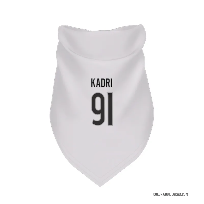 Nazem Kadri  White Colorado Avalanche  Cat & Dog Pet Bandana