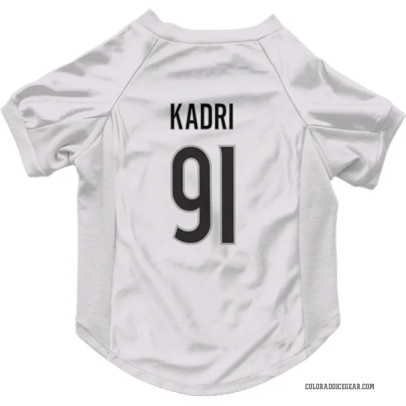 Nazem Kadri  White Colorado Avalanche  Cat & Dog Pet Jersey