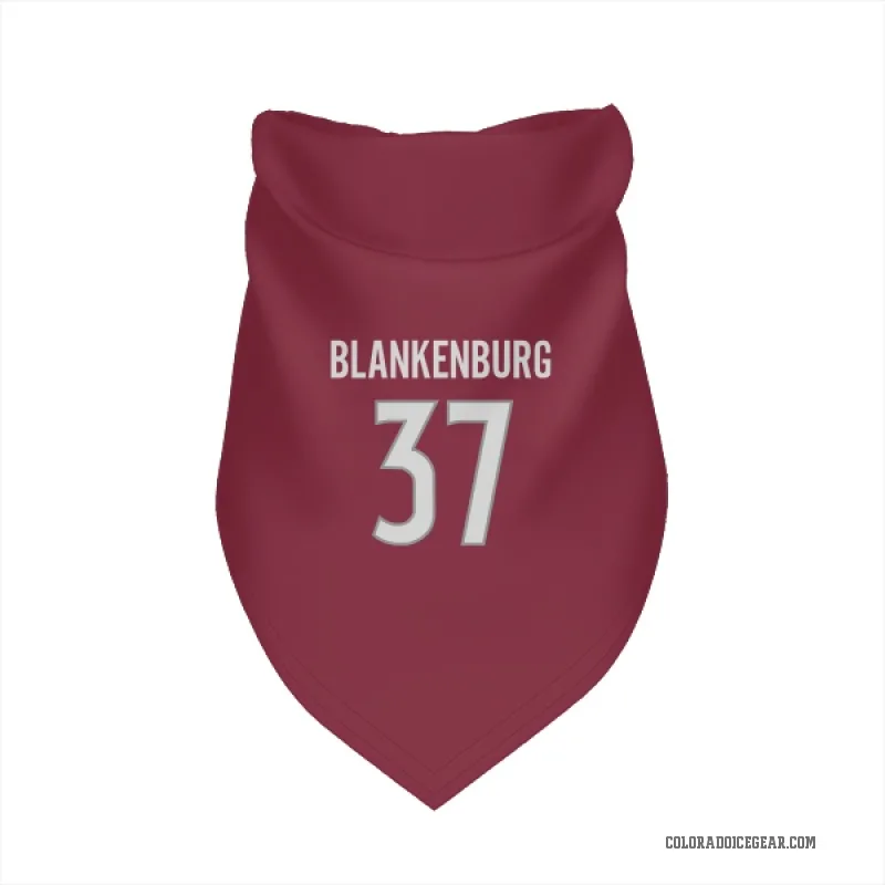 Nick Blankenburg  Colorado Avalanche   Burgundy Cat & Dog Pet Bandana