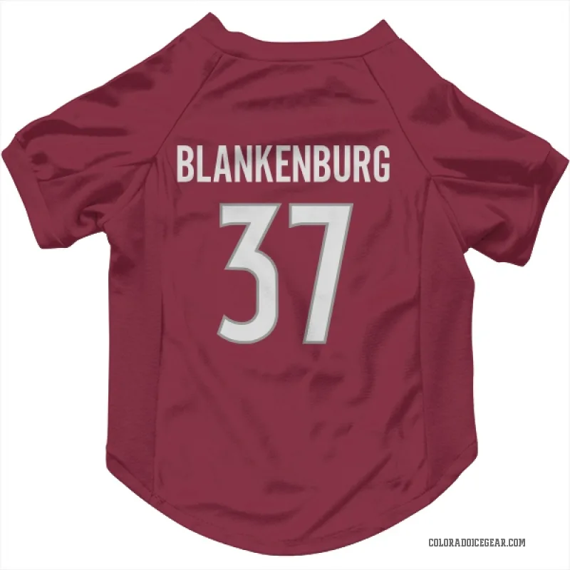 Nick Blankenburg  Colorado Avalanche   Burgundy Cat & Dog Pet Jersey