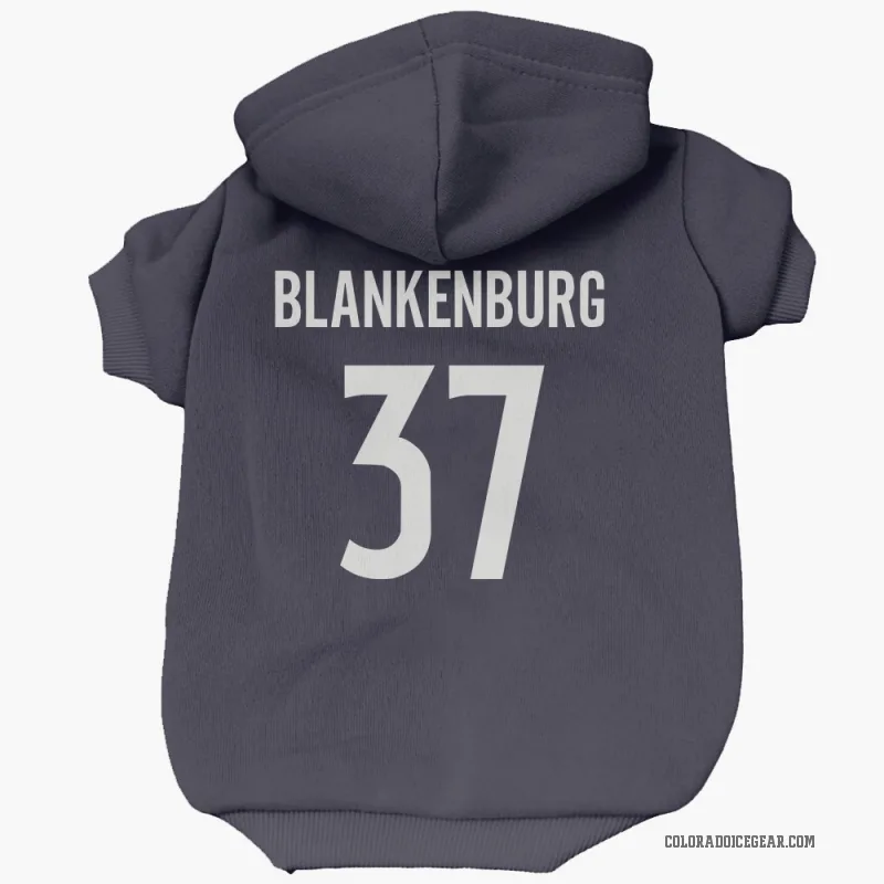 Nick Blankenburg  Navy Colorado Avalanche  Cat & Dog Pet Hoodie