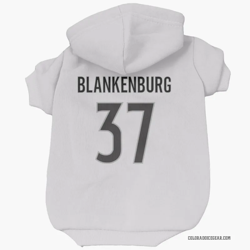 Nick Blankenburg  White Colorado Avalanche  Cat & Dog Pet Hoodie