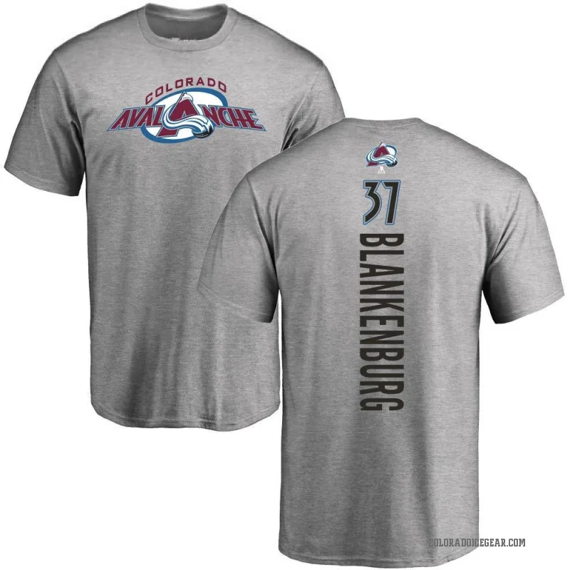 Nick Blankenburg Youth Ash Colorado Avalanche Backer T-Shirt -