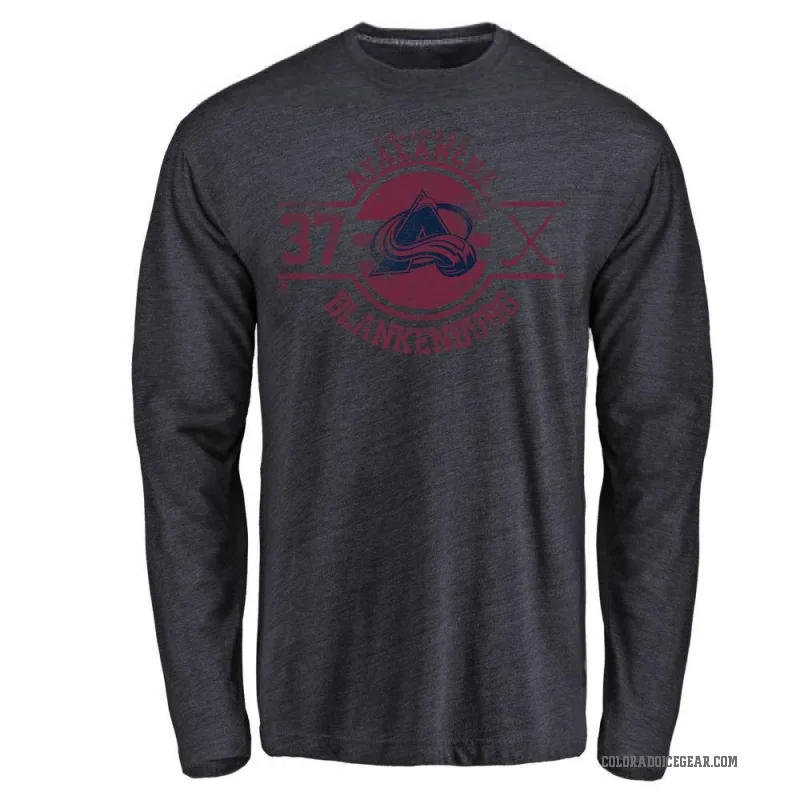Nick Blankenburg Youth Navy Colorado Avalanche Insignia Long Sleeve T-Shirt -