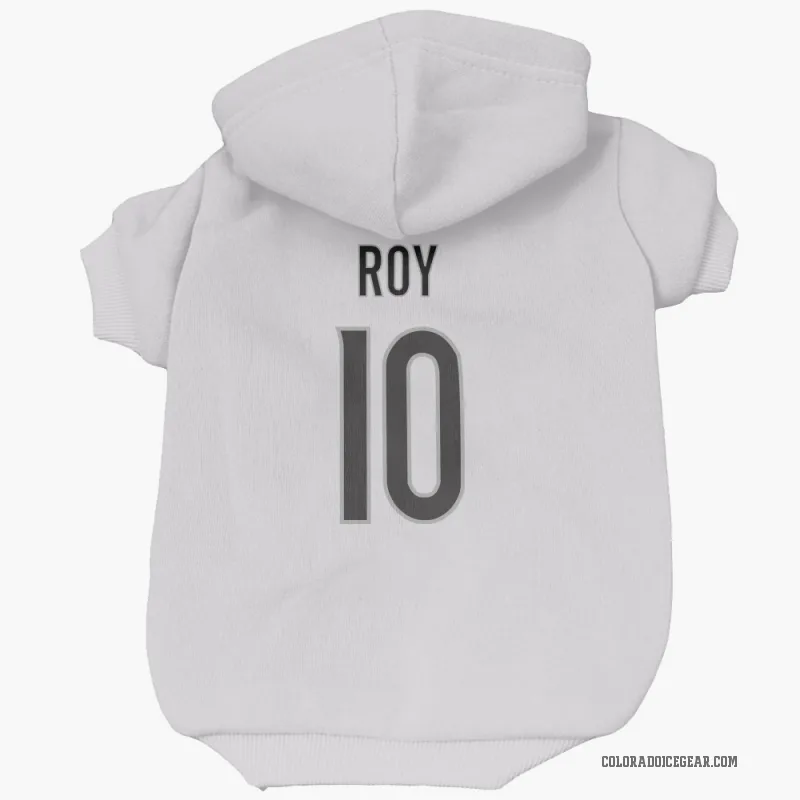 Nicolas Roy  White Colorado Avalanche  Cat & Dog Pet Hoodie