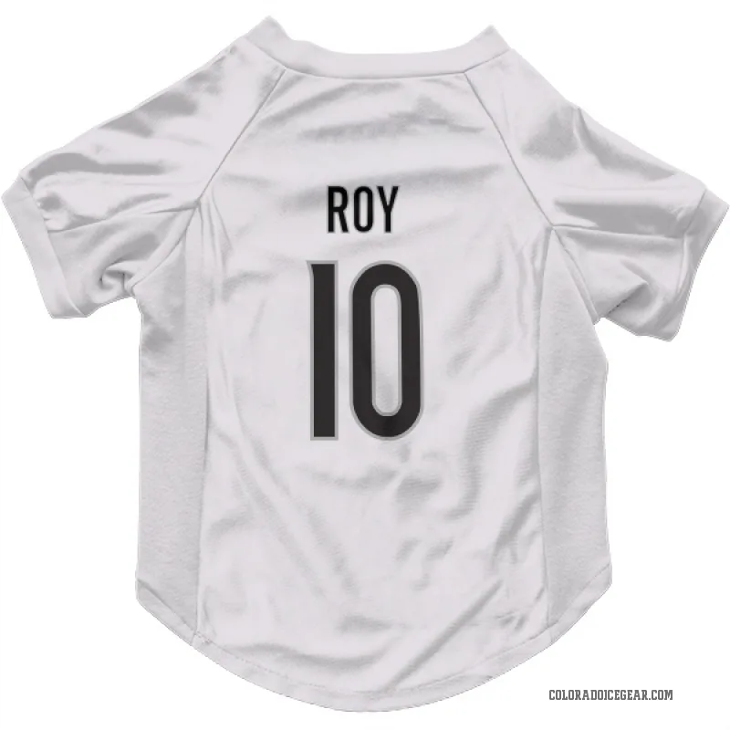 Nicolas Roy  White Colorado Avalanche  Cat & Dog Pet Jersey