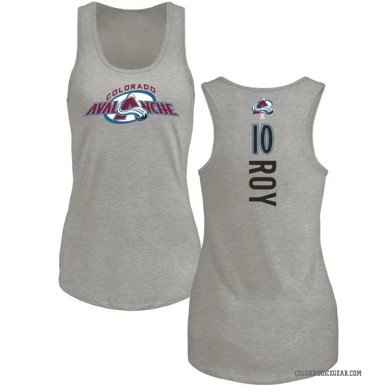 Nicolas Roy Women's Ash Colorado Avalanche Backer Tank Top -
