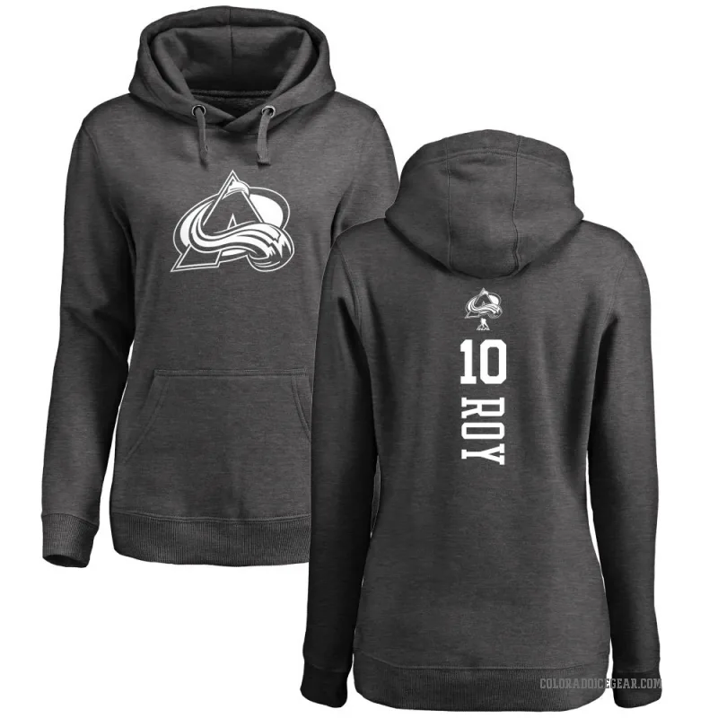 Nicolas Roy Women's Charcoal Colorado Avalanche Branded One Color Backer Pullover Hoodie