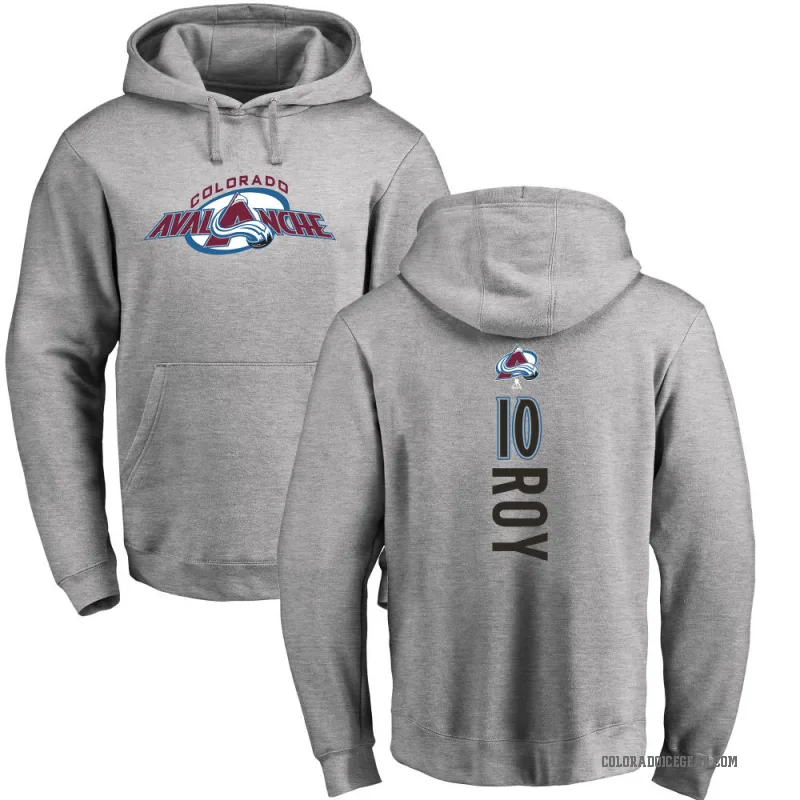 Nicolas Roy Youth Colorado Avalanche Branded Ash Backer Pullover Hoodie