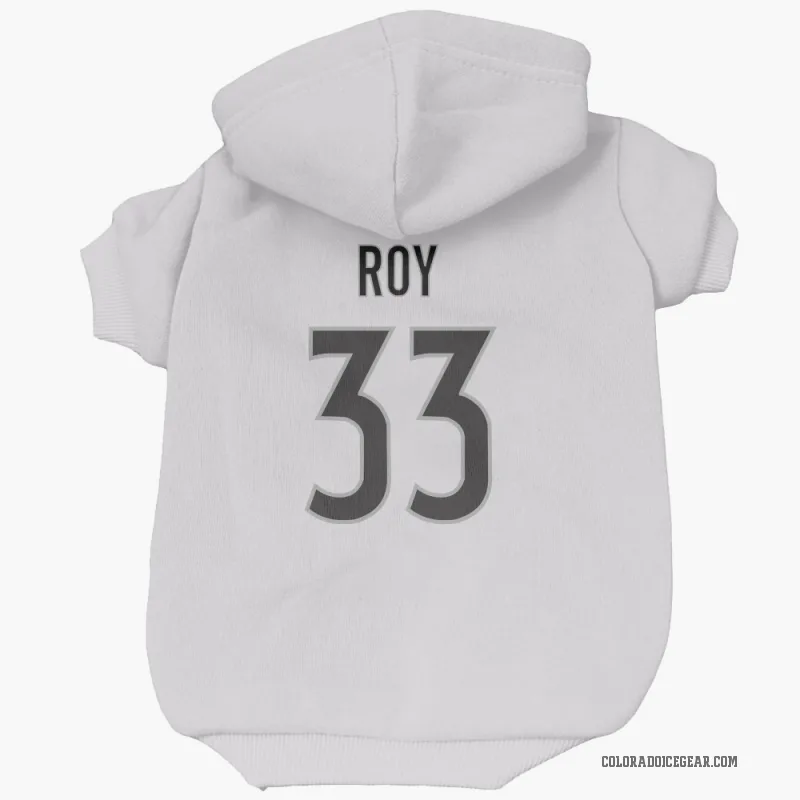 Patrick Roy  White Colorado Avalanche  Cat & Dog Pet Hoodie