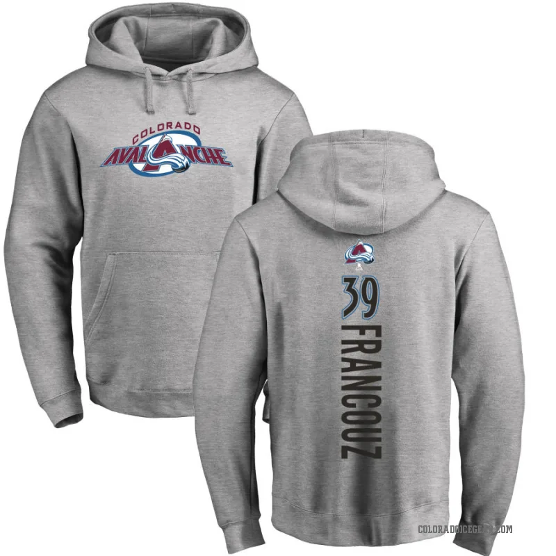Pavel Francouz Men's Colorado Avalanche Branded Ash Backer Pullover Hoodie