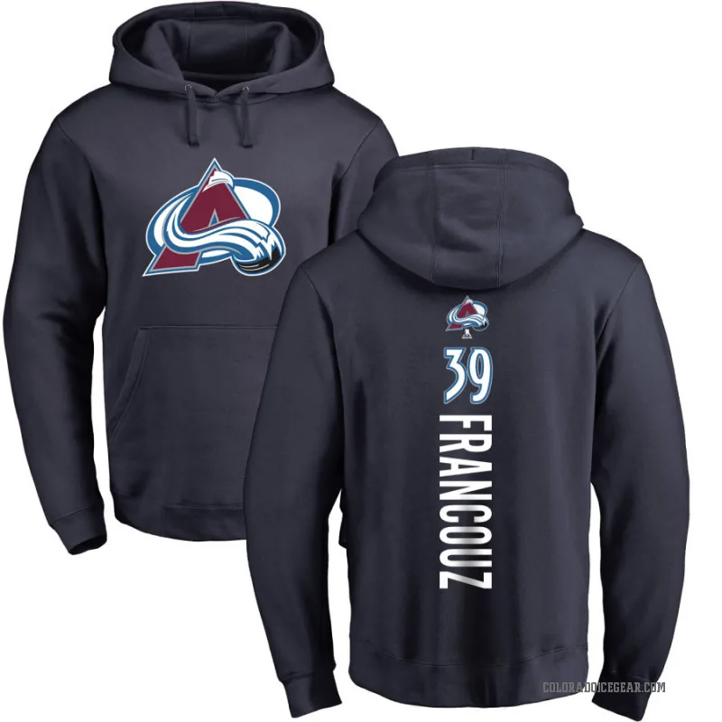 Pavel Francouz Youth Navy Colorado Avalanche Branded Backer Pullover Hoodie