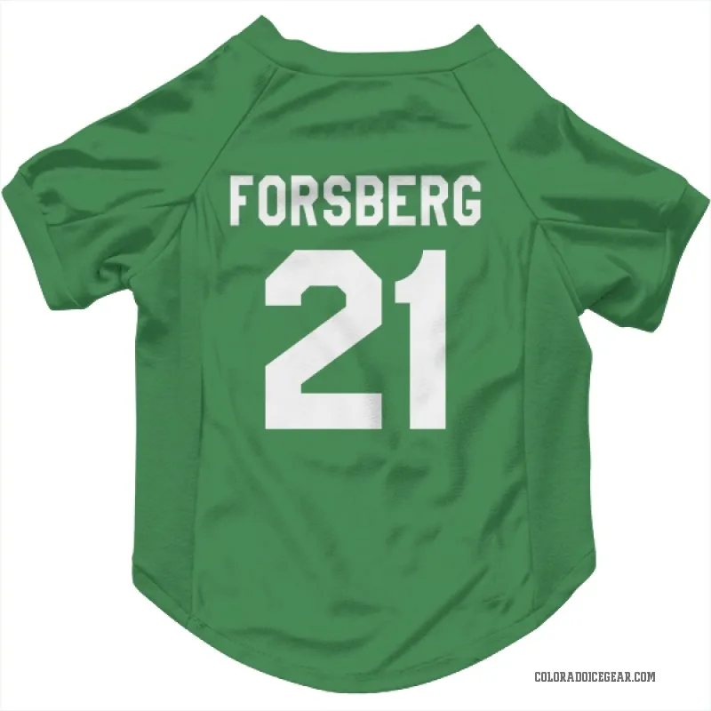 Peter Forsberg  Green Colorado Avalanche  Cat & Dog Pet Jersey