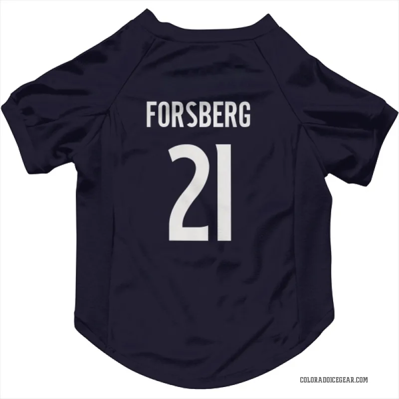 Peter Forsberg  Navy Colorado Avalanche  Cat & Dog Pet Jersey