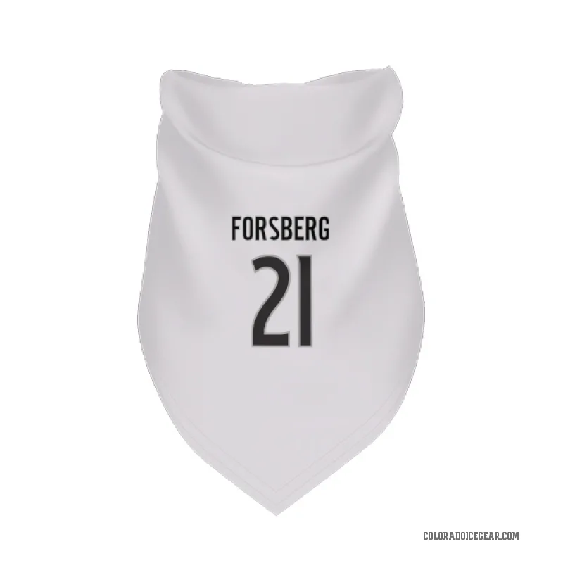 Peter Forsberg  White Colorado Avalanche  Cat & Dog Pet Bandana