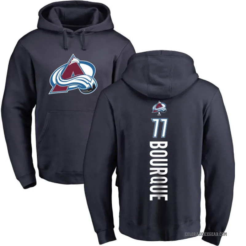 Raymond Bourque Men's Navy Colorado Avalanche Branded Backer Pullover Hoodie