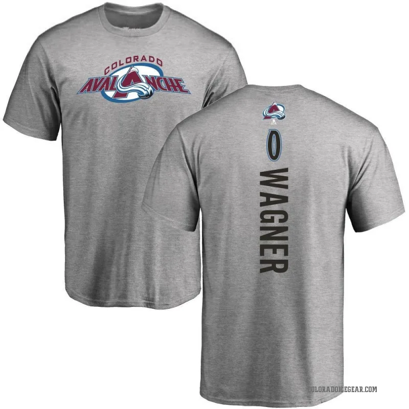 Ryan Wagner Youth Ash Colorado Avalanche Backer T-Shirt -