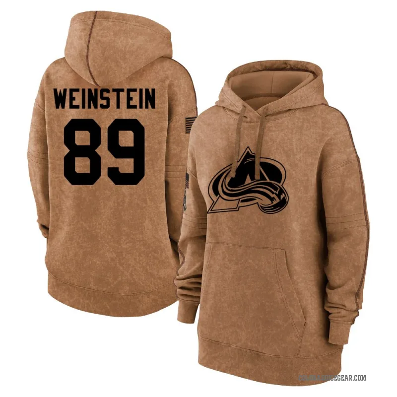 Saige Weinstein Women's Brown Colorado Avalanche 2023 Salute to Service Pullover Hoodie