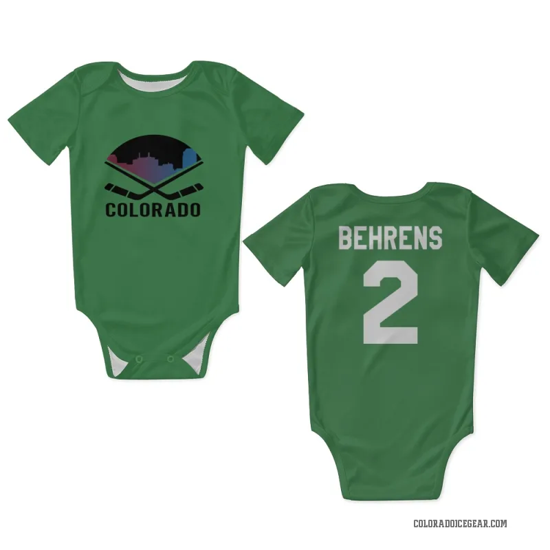 Sean Behrens  Green Colorado Avalanche  Newborn & Infant Bodysuit