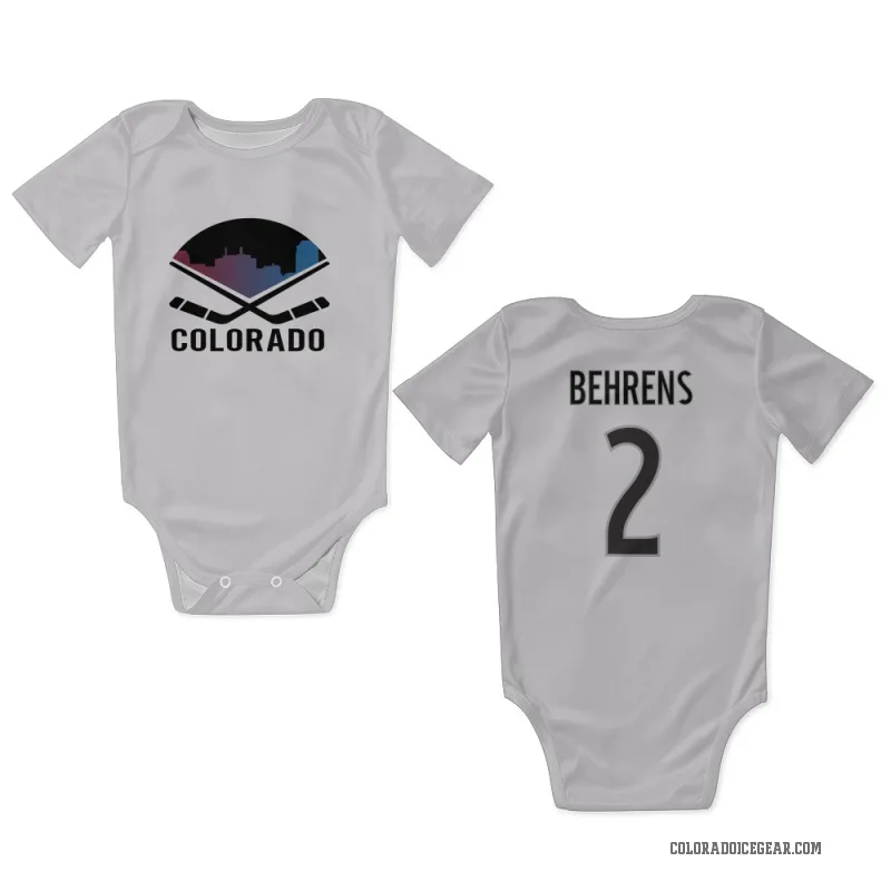 Sean Behrens  White Colorado Avalanche  Newborn & Infant Bodysuit