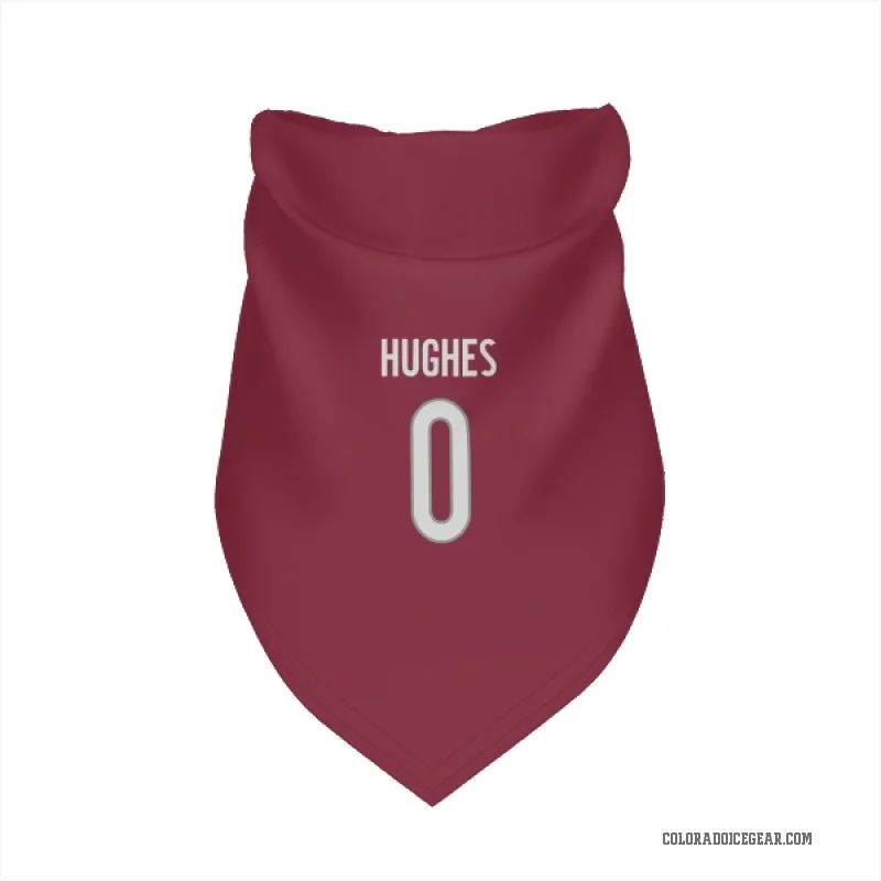 T.J. Hughes  Colorado Avalanche   Burgundy Cat & Dog Pet Bandana
