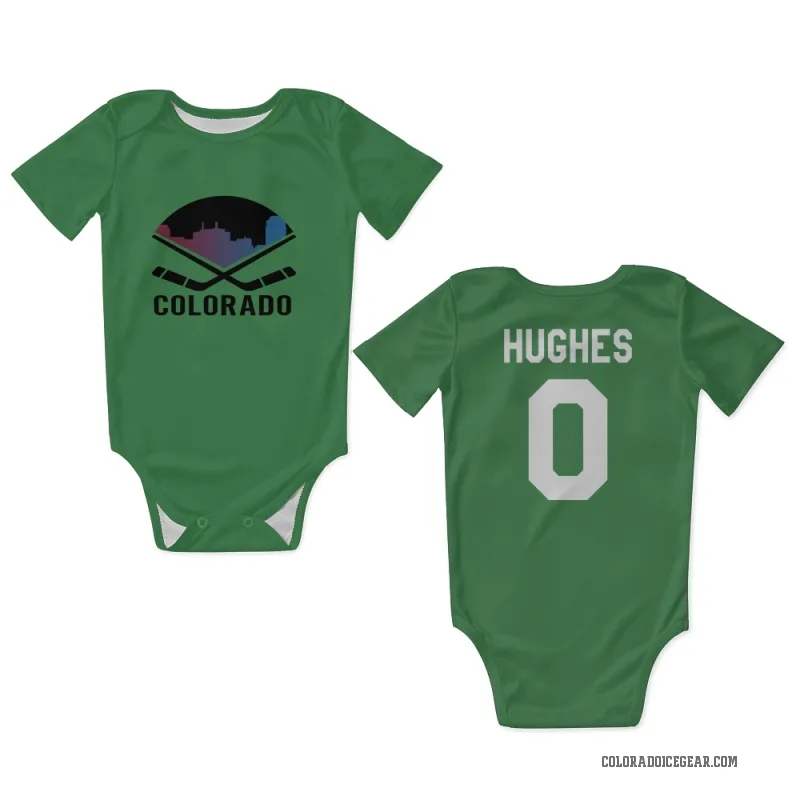 T.J. Hughes  Green Colorado Avalanche  Newborn & Infant Bodysuit