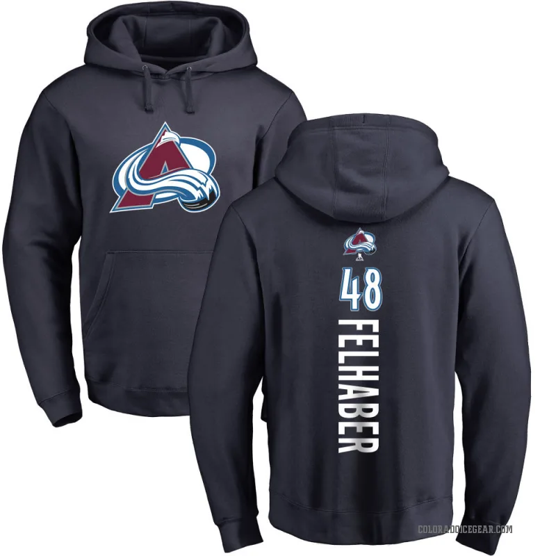 Tye Felhaber Men's Navy Colorado Avalanche Branded Backer Pullover Hoodie