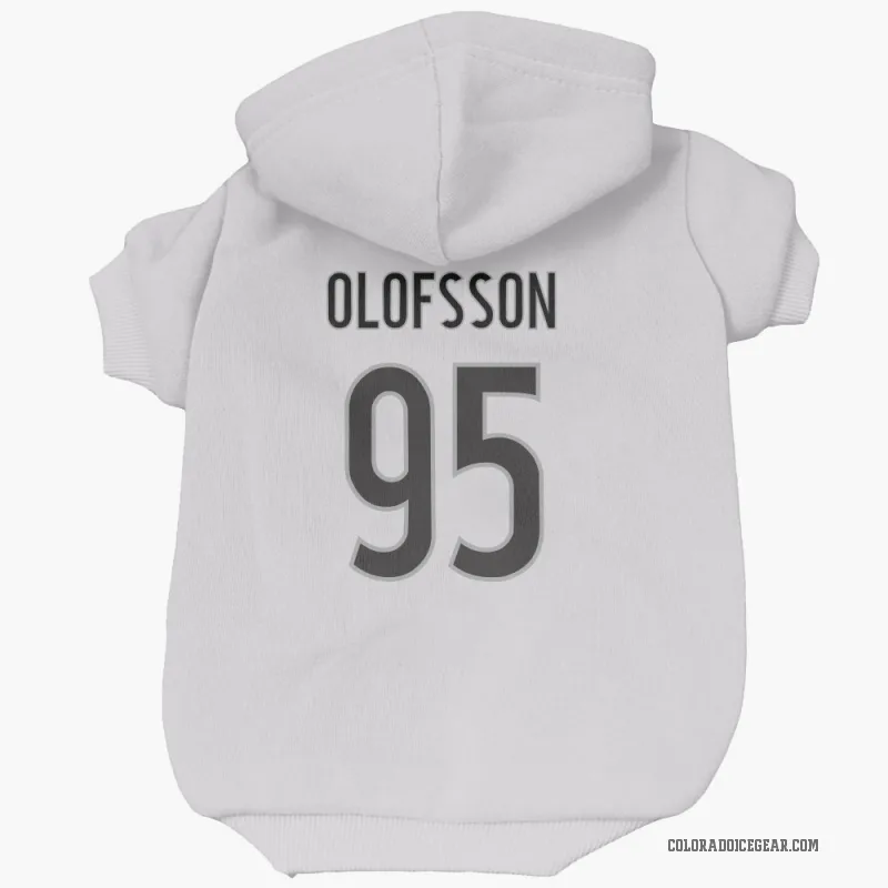 Victor Olofsson  White Colorado Avalanche  Cat & Dog Pet Hoodie